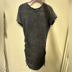 PINK Washed Grey Fitted Dress